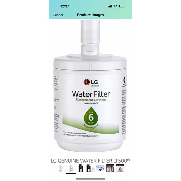 LG LT500P 6 Month 500 Gallon Capacity Replacement Refrigerator Water Filter - Picture 4 of 7
